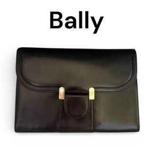 Bally vintage leather clutch bag EUC